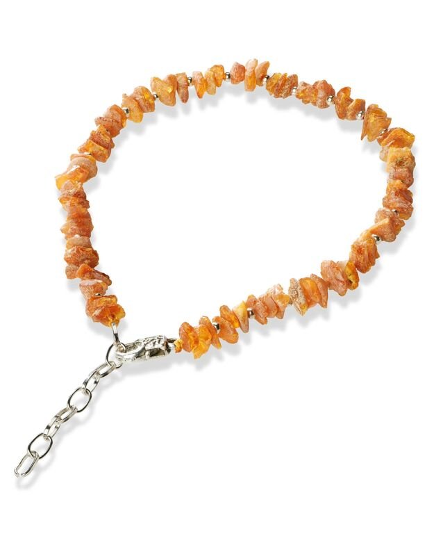 CC series:  Amber collar with decorative chain